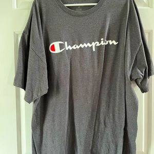 Mens short sleeve Gray Champion Tshirt